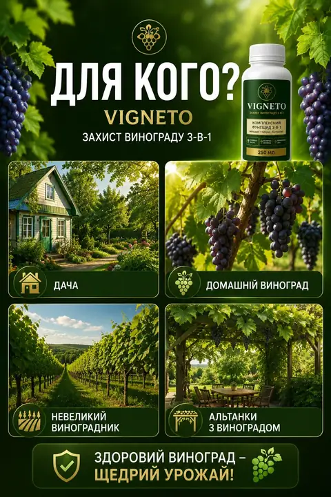 VIGNETO підходить для дачі, домашнього винограду, невеликого виноградника та альтанок